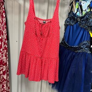 Wild Fable Red Polka Dot Mini Dress